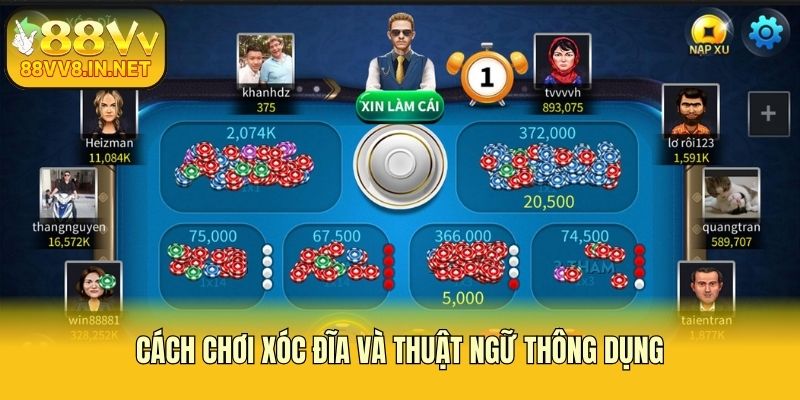 Cách chơi xóc đĩa và thuật ngữ thông dụng